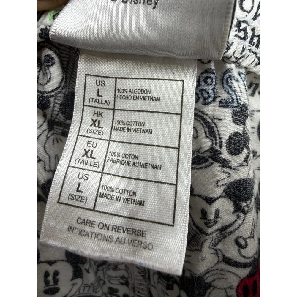 Disney‎ Parks Mickey Mouse Pajama Pants Women L Multi Color - Picture 6 of 9